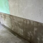 Cuvelage d'un soubassement de mur à Nantes